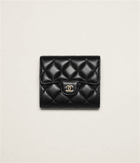 chanel wallet purse veau grain black|chanel wallet discount code.